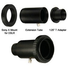 Telescope Camera Adapter T-Ring  1.25" Mount Adapter  Extension Tube for Sony