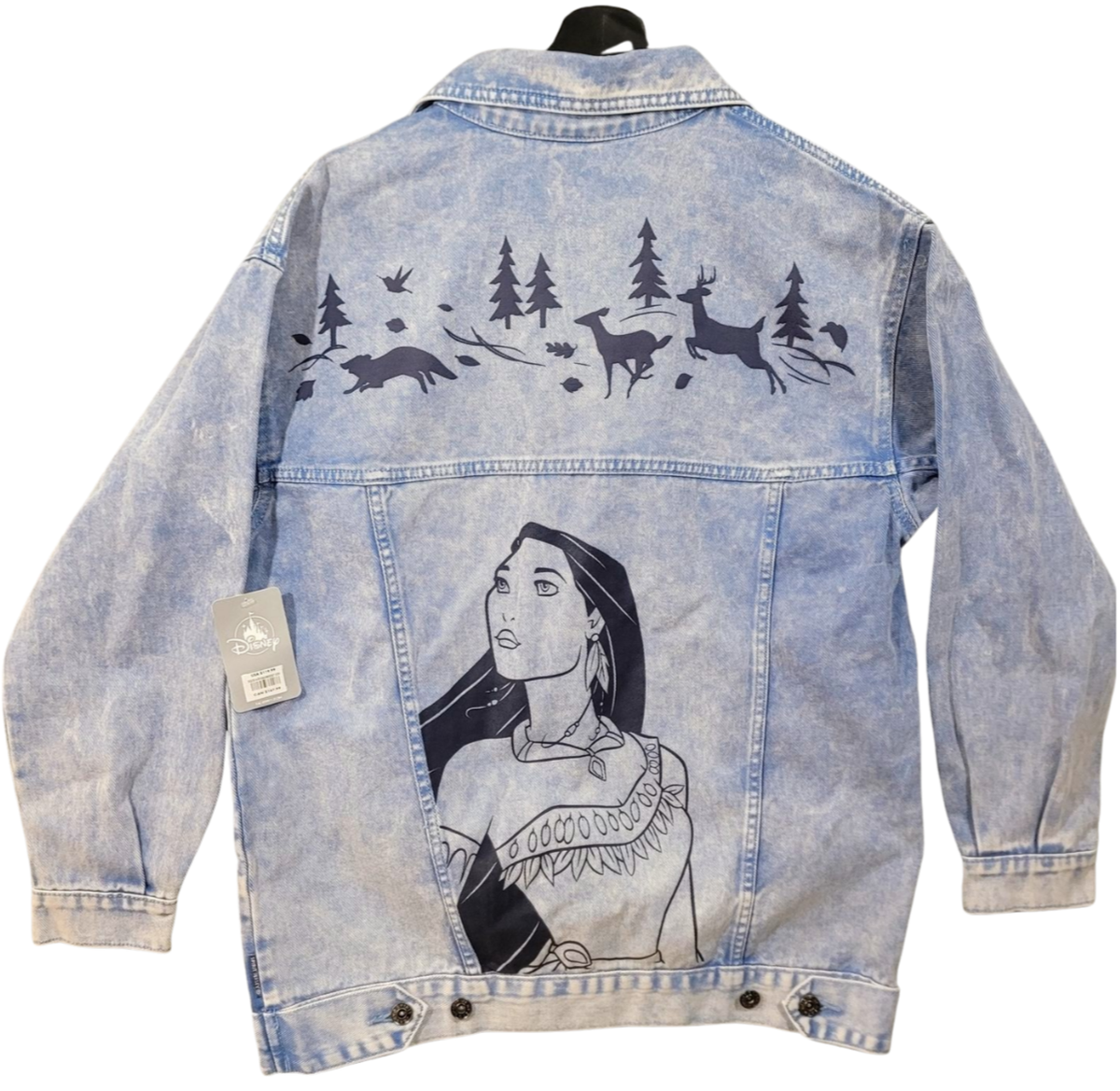 ポカホンタス デニムジャケット Mサイズ ［Spirit Jersey］ Disney Parks Pocahontas Denim Jean Jacket Style S NWT SPIRIT