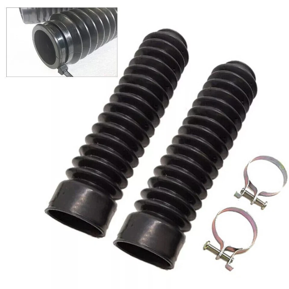 1 Pair Motorcycle Front Fork Rubber Gaiter Boots Fork Shock Absorber Dust Cover - Image 4 of 4