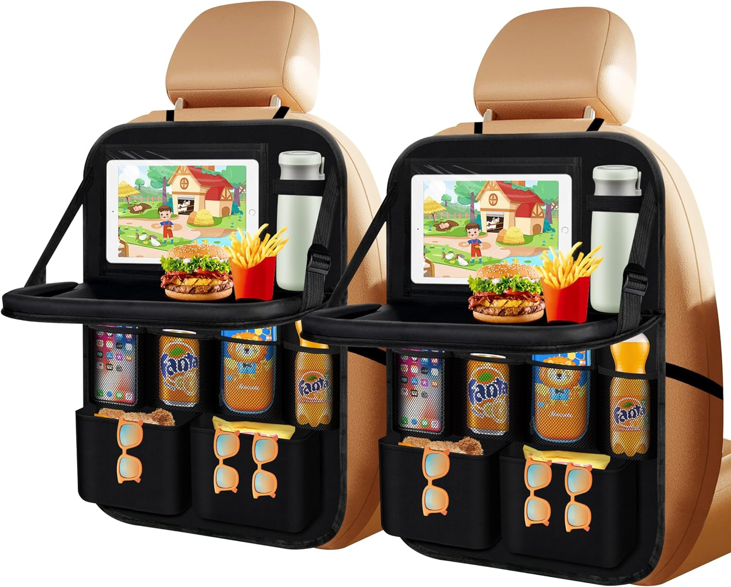 Organizer per Auto, 2 Pezzi, Organizer per Sedili Auto, Grande Protezione per Lo