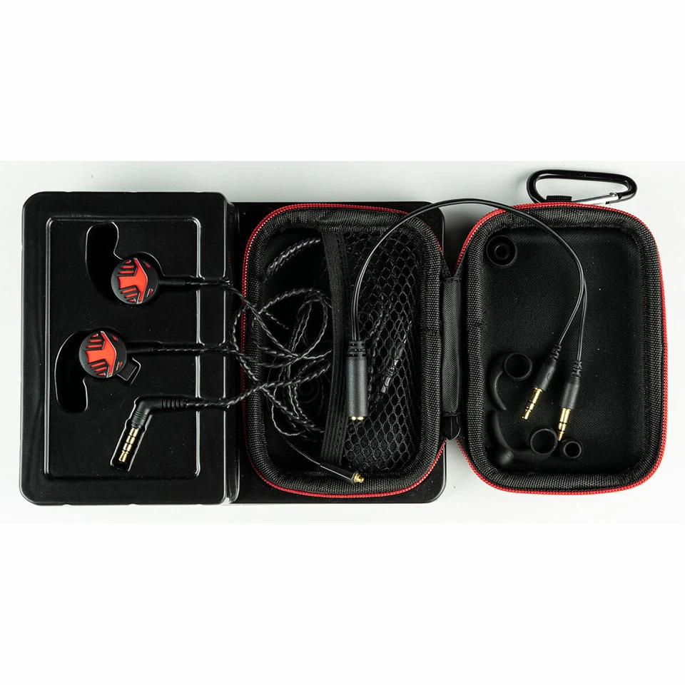 Havit H2213d Gaming Earbuds with Microphone (Black/Red) - Image 2 of 4