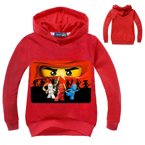 Kid Boys Ninjago Hooded Hoodie Sweatshirt Pullover Jumper Coat Cartoon Hoody Top - Picture 9 of 11