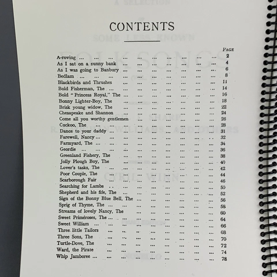 Special Order Edition C.J.Sharp & Other Less Known Folk Songs Vol 2 Voice Piano - Image 3 of 4