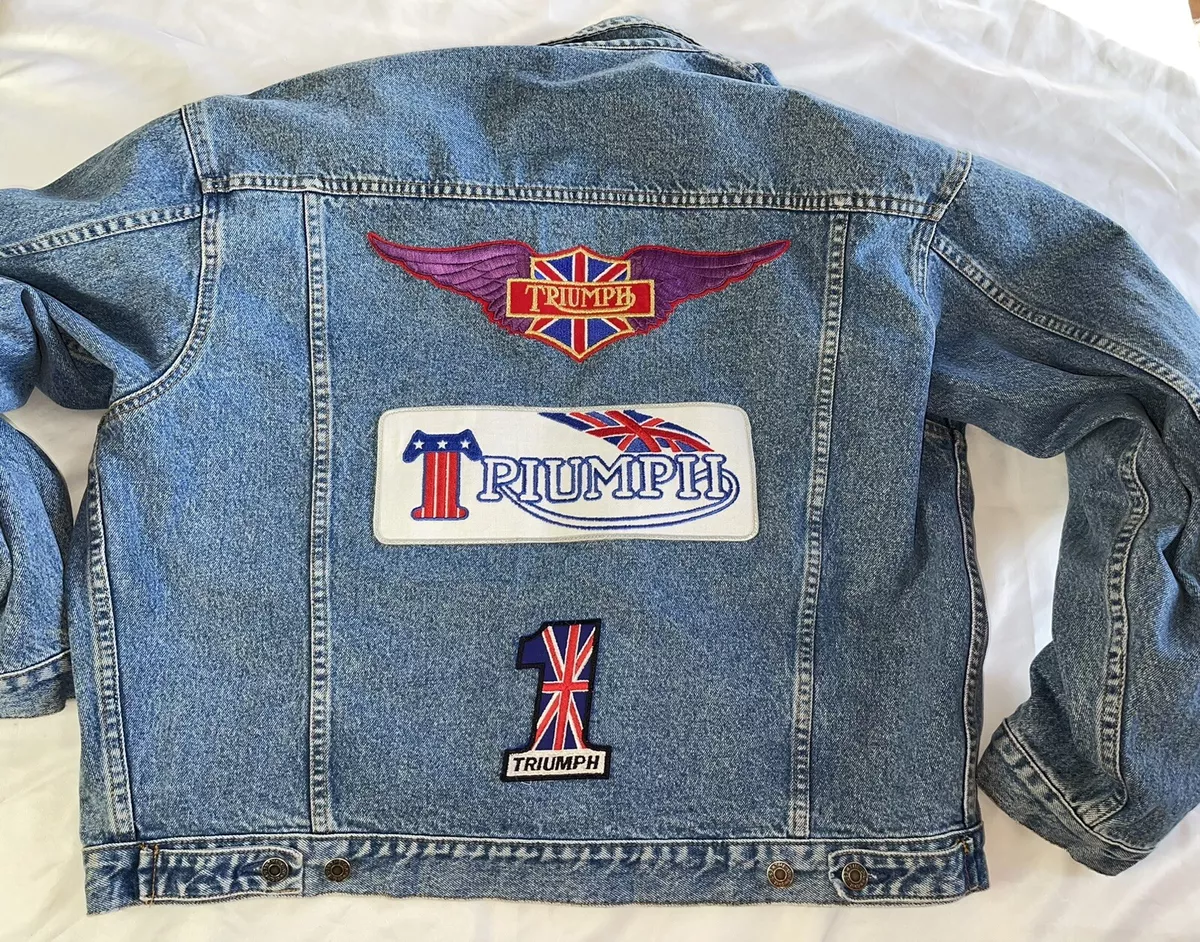 Triumph jacket hotsell patches