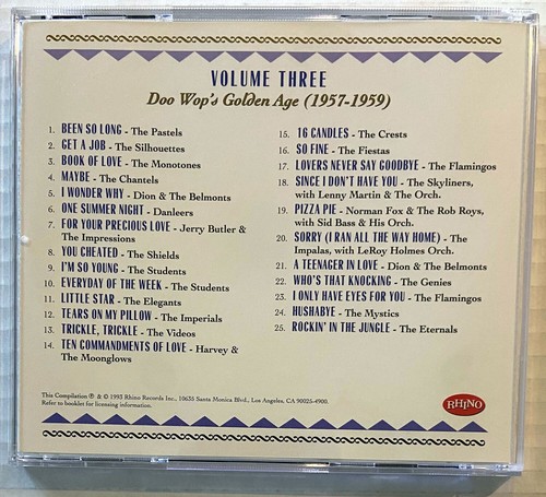 The Doo Wop Box 4 CD Box Set Rhino 101 Vocal Group Gems Booklet Complete - Imagen 9 de 10