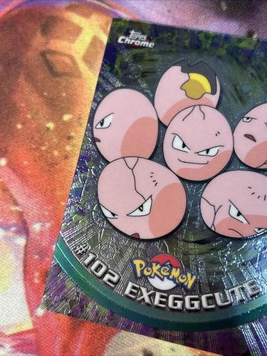 Exeggcute Card Foil Topps Chrome 2000 TV #102 ✨🔥SHIPS FAST💨RARE💎 - Picture 7 of 15