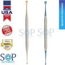 2X Dental Surgical Bone Curette Molt 2-4 ( 3.5mm-7.5mm ) 2/4 by Sop Instruments