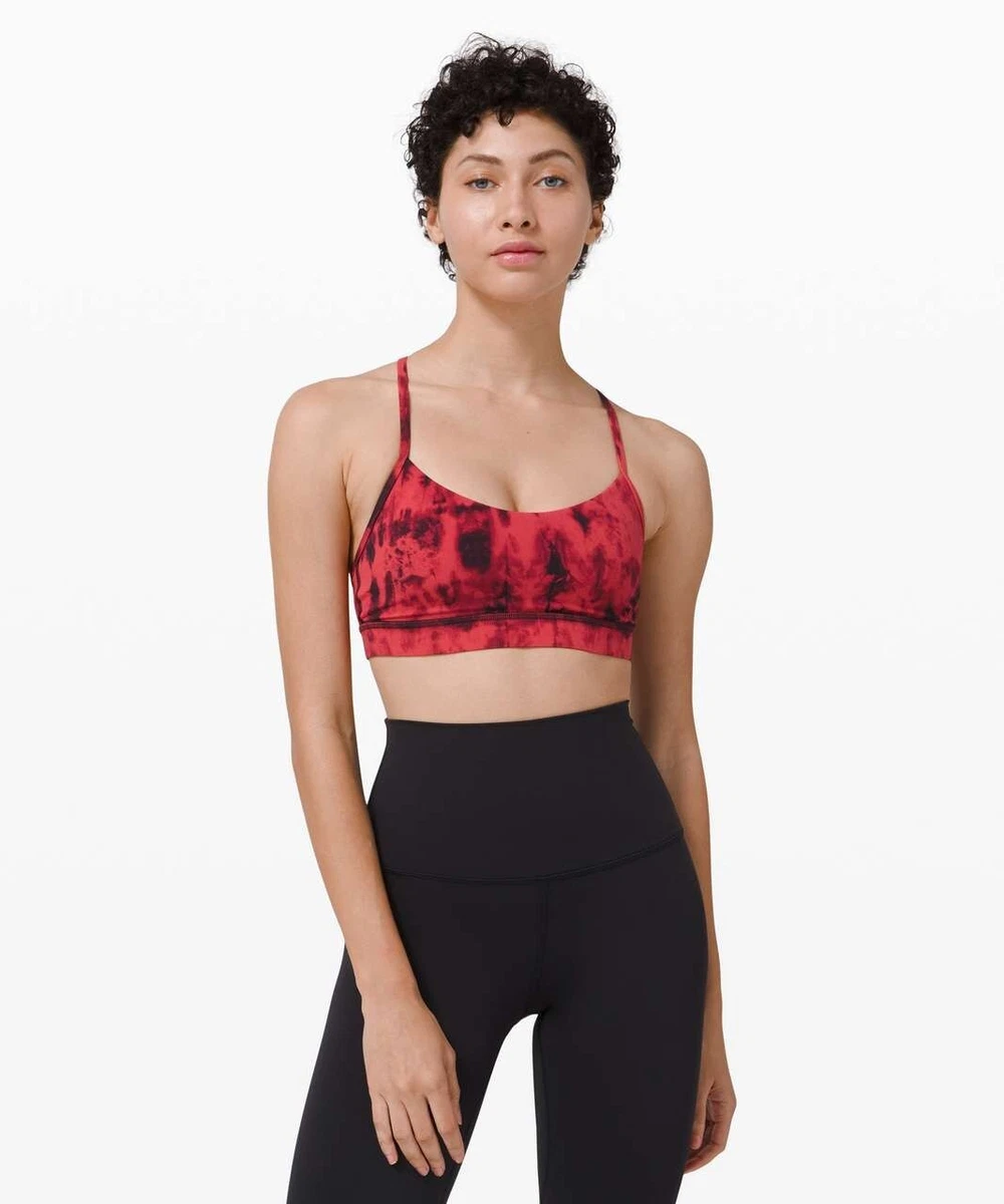 Lululemon Flow Y Bra Nulu, Red Light Support, B/C Cup, Size 6, S