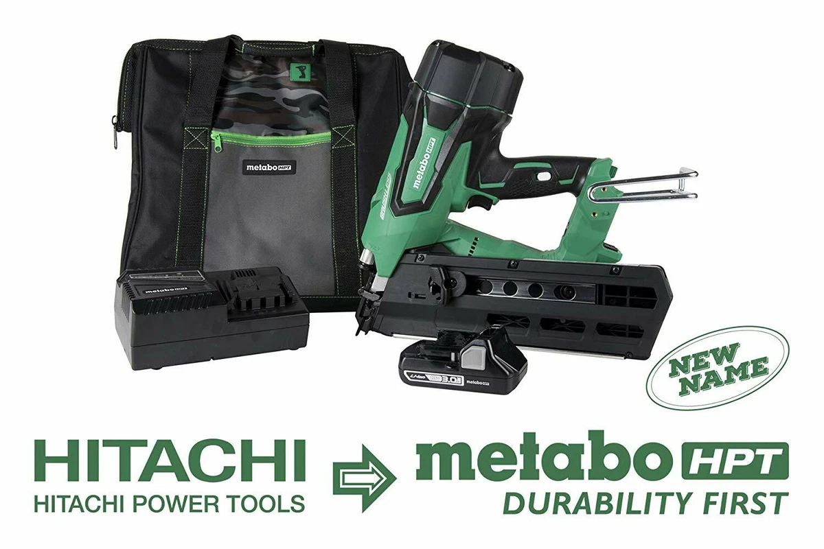 METABO HPT NR1890DR 18V 21 Degree 3 1 2 in Cordless Plastic Strip