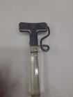 Vintage Pyrex Flameware Removable Handle Pot Pan Holder Glass Steel USA