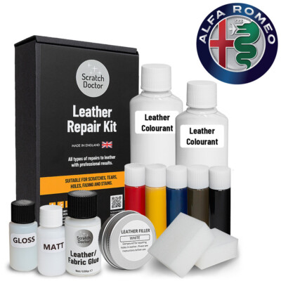 ALFA ROMEO LEDER LACK REPARATUR SET FÜR LÖCHER RISSE RISSE SCHRAMMEN KRATZER