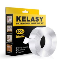 Extra Large Double Sided Tape Heavy Duty,1.2" x 200",Nano 200 Inch x 1.2 Inch