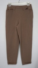 Vtg Lauren Ralph Lauren Brown Wool Blend Cuff Trousers Pants Size 4P