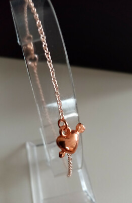 Schmuck Armkette Fußkette  mit Charm-Anhänger: Amor Herz, 22 cm