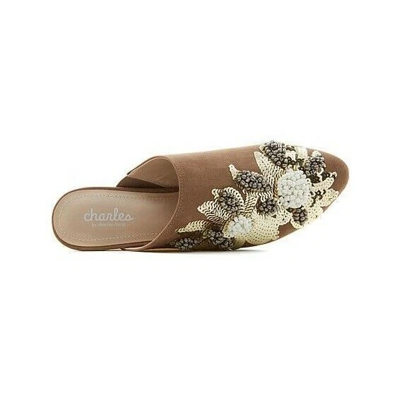 Charles by Charles David Women's Fickle Embellished Mule Taupe 7.5 M - Изображение 2 из 4