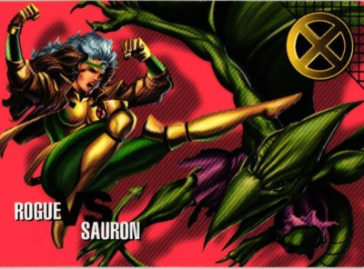 ROGUE SUARON #53 BASE 1996 Marvel Vision Embossed Collectible Card