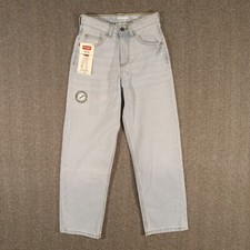 Wrangler Five Star Blue Jeans Boys Size 12 Slim Fit Loose Light Wash 5 pocket