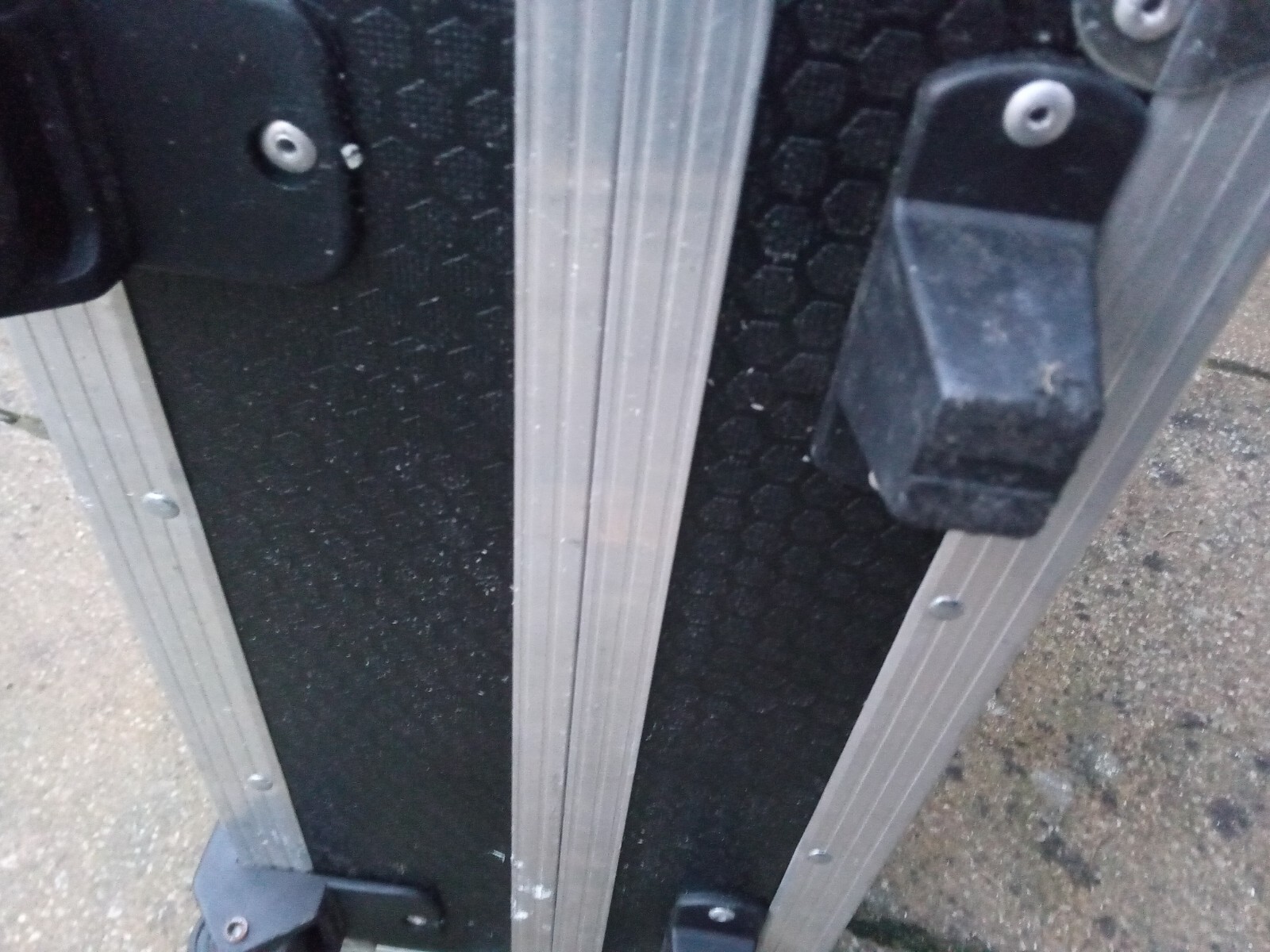 Old large Heavy Strong Used Aluminium Tools Box CaseTrolley