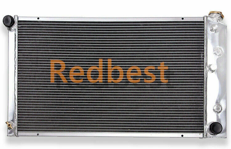Radiador de 4 filas para Chevy Chevelle 1968-73/71-90 Caprice/ 68-77 El Camino GMC AT Foto 3 de 4