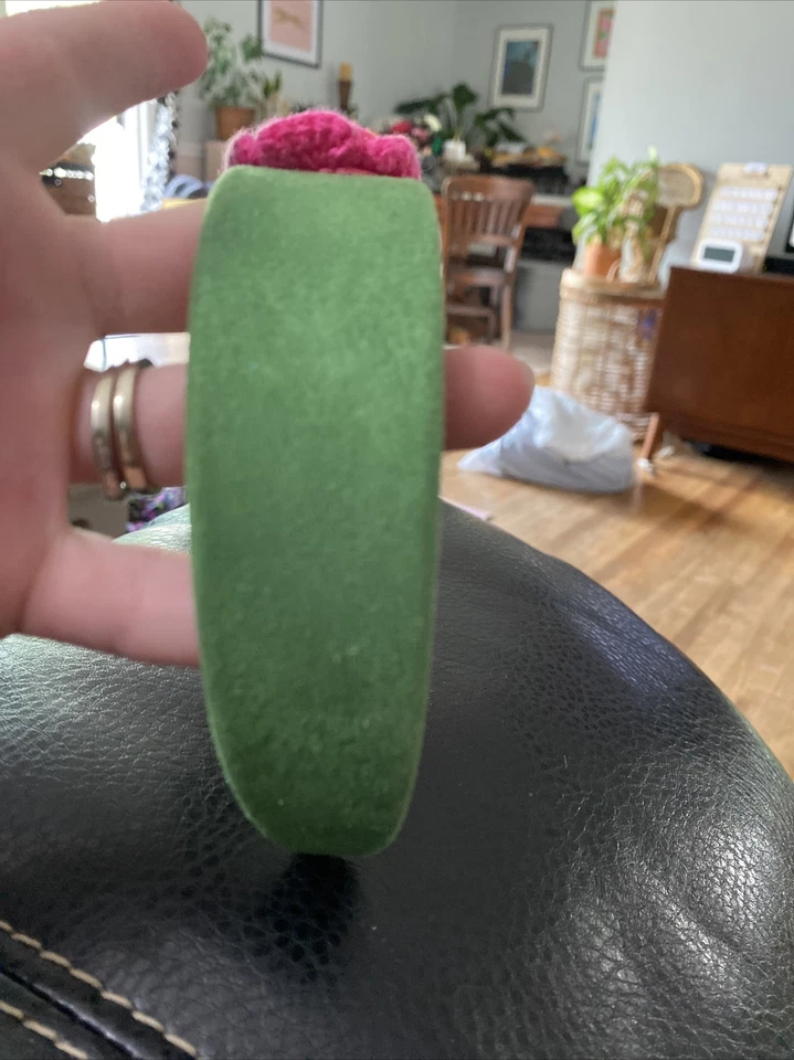 GYMBOREE CAÍDA DE PLUMAS VERDE con DIADEMA FLOR ROSADA Foto 3 de 3