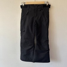 Roebuck  Co VTG Snow Pants Kids Size 5-6 Black Adjustable Winter Ski Snowboard