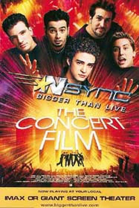 Nsync: Bigger Than Live Original Music Poster