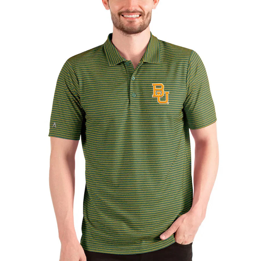 Baylor Bears NCAA Antigua Polo golf Shirt NEW with Tags (Green/White) - Image 3 of 4