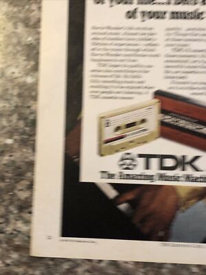 1979 Stevie Wonder TDK Cassette Tape PRINT AD Amazing Music