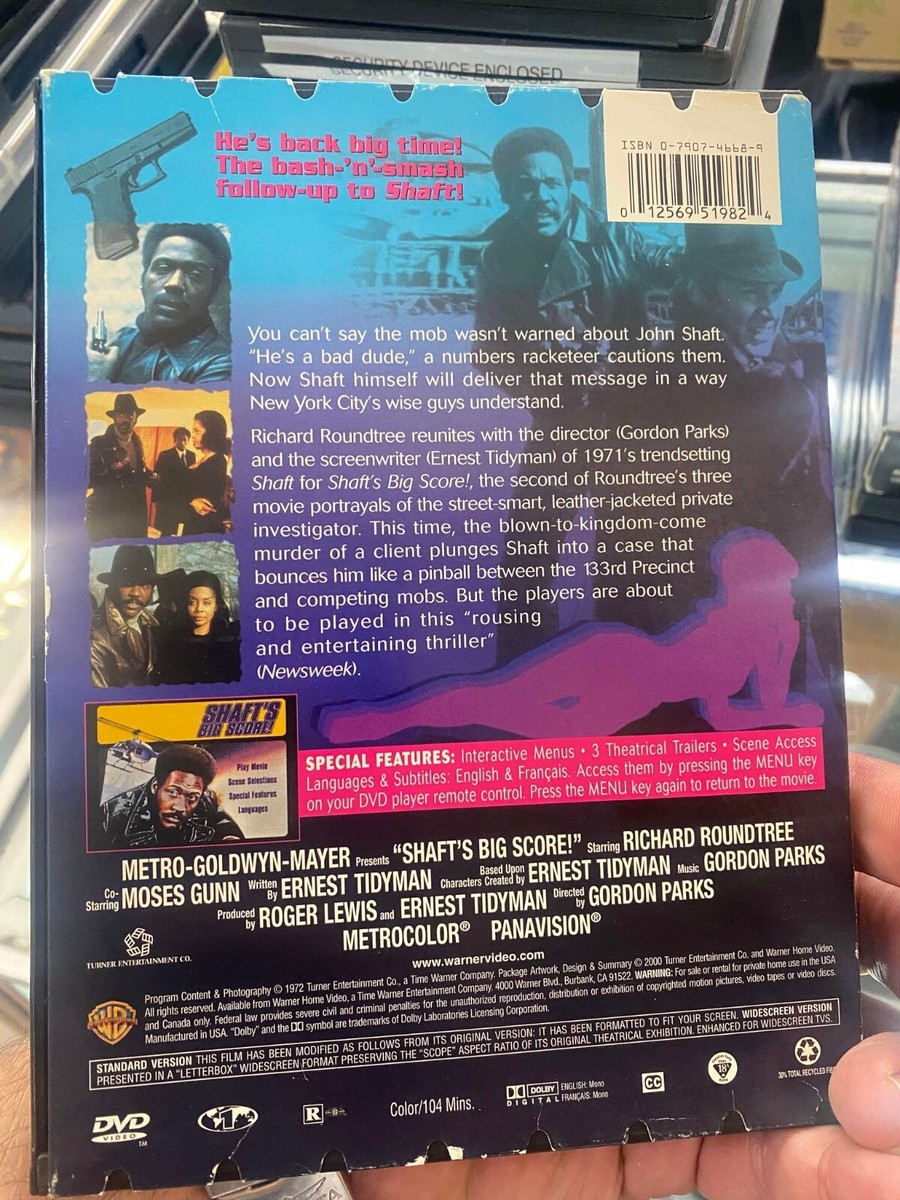 Shaft's Big Score! DVD Movie - Richard Roundtree - ENGLISH