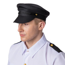 Erwachsene Formell Schwarz Chauffeur Hut Neuheit Fahrer Party Neu