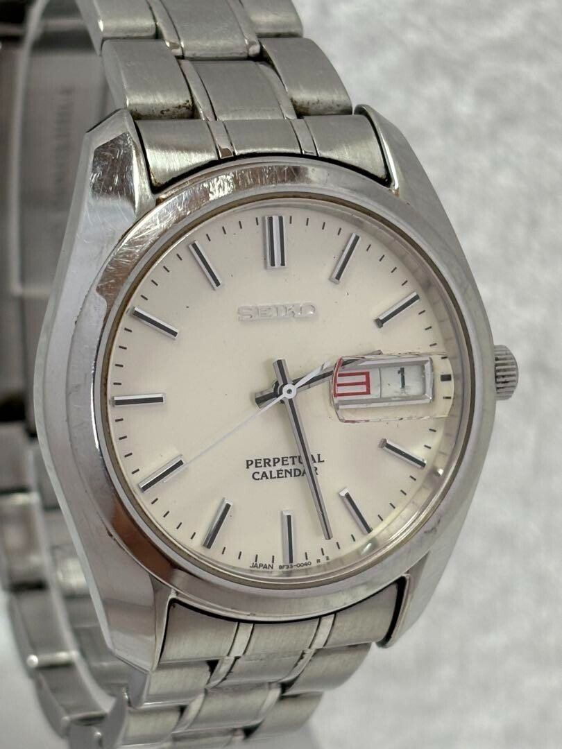 セイコー　腕時計　8f33-0040 SEIKO 8F33-0040 PERPETUAL CALENDAR Watch Stainless Steel