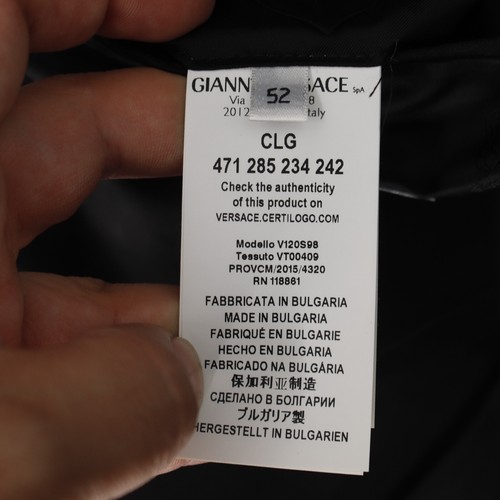 Versace Collection Sport Coat Mens 42 Wool Blend Single Breasted Two Button gray - Picture 13 of 14