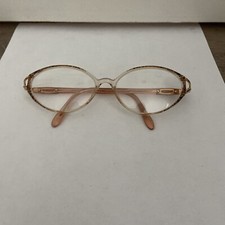 Pre-Owned MARCHON Tres Jolie Gold/Pink Eyeglasses Plastic Frames 54-15-150
