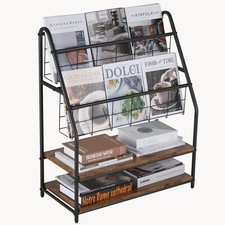 Magazine Rack Bookshelf Storage Bookshelf Organizer Kids Bookcase Display Stand