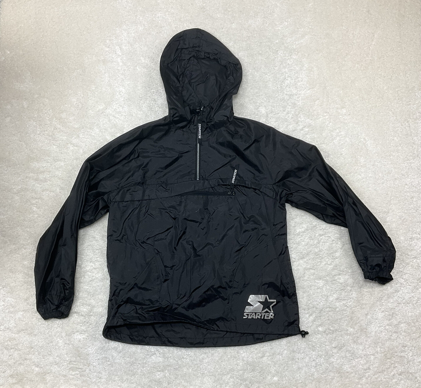 Black Windbreaker Jacket 