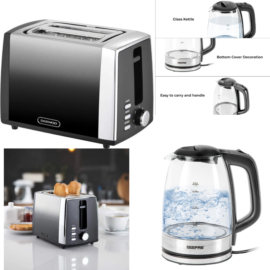 Electric LED Illuminating Glass Jug Kettle Cordless 2200W