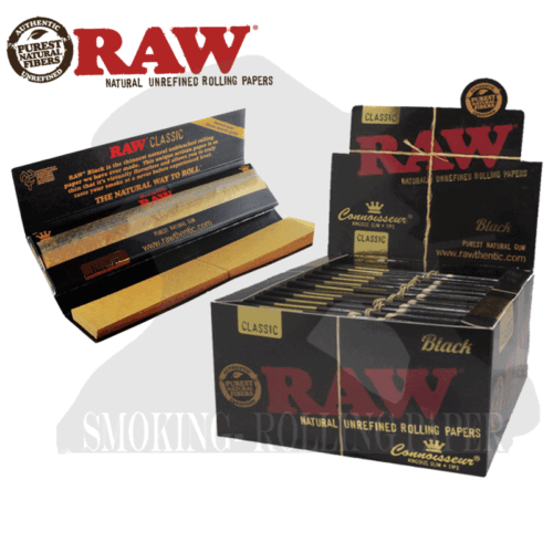 Cartine Raw Connoisseur Lunghe Black King Size Slim Nero Filtri Di Carta Cartine Raw Connoisseur Lunghe Black King Size Slim Nero Filtri Di Carta