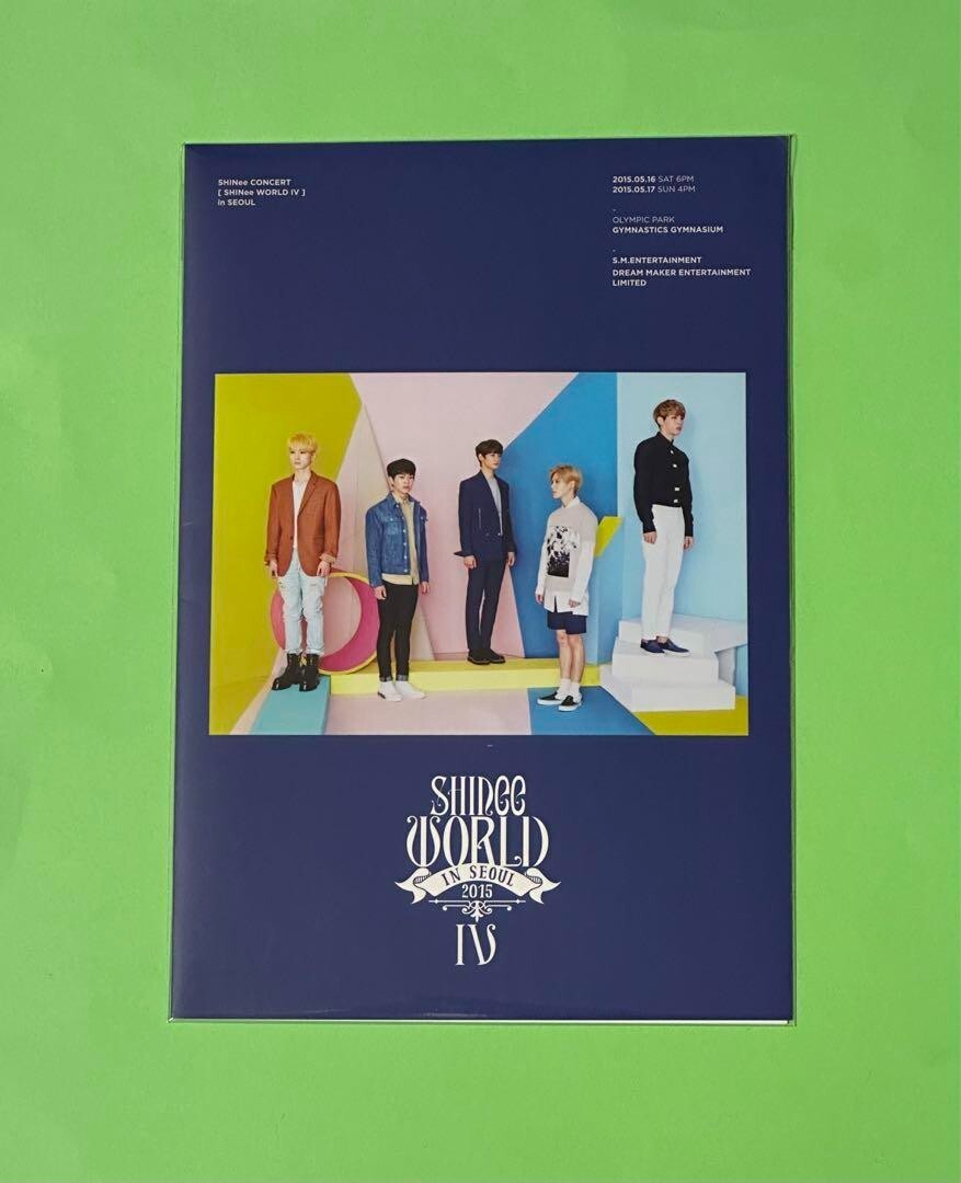 SHINee WORLD IV Ⅳ in Seoul 2015 Concert Global Messagecard