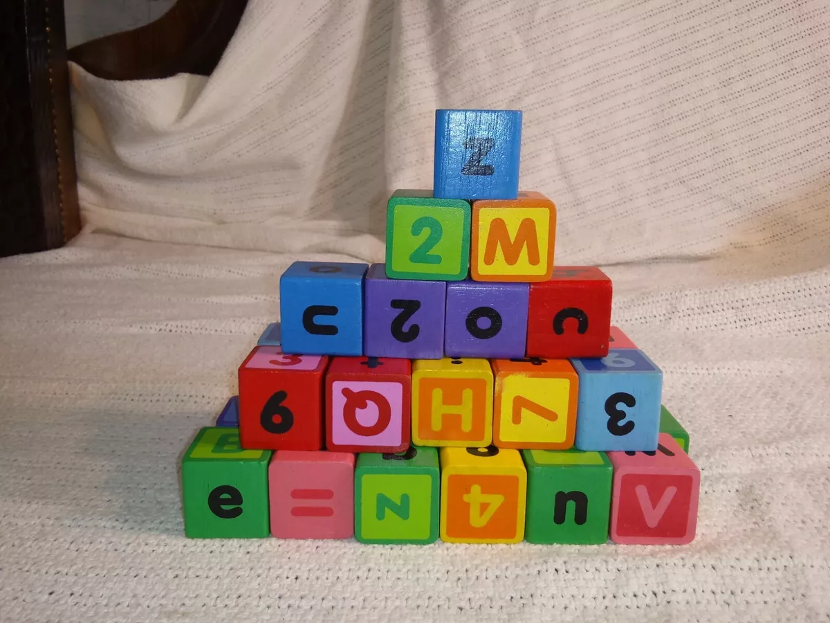 Children's blocks with best sale letters