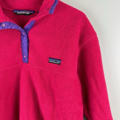 Vintage Patagonia Synchilla Fleece Pink Purple Snap-T