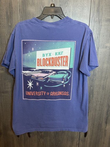 Vintage University of ARKANSAS BYX & KKR Block Buster Pocket T-Shirt Adult M - Picture 4 of 7