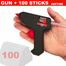 Hot Melt Mini Glue Gun Electric with 100 Adhesive Glue Sticks Hobby Craft DIY