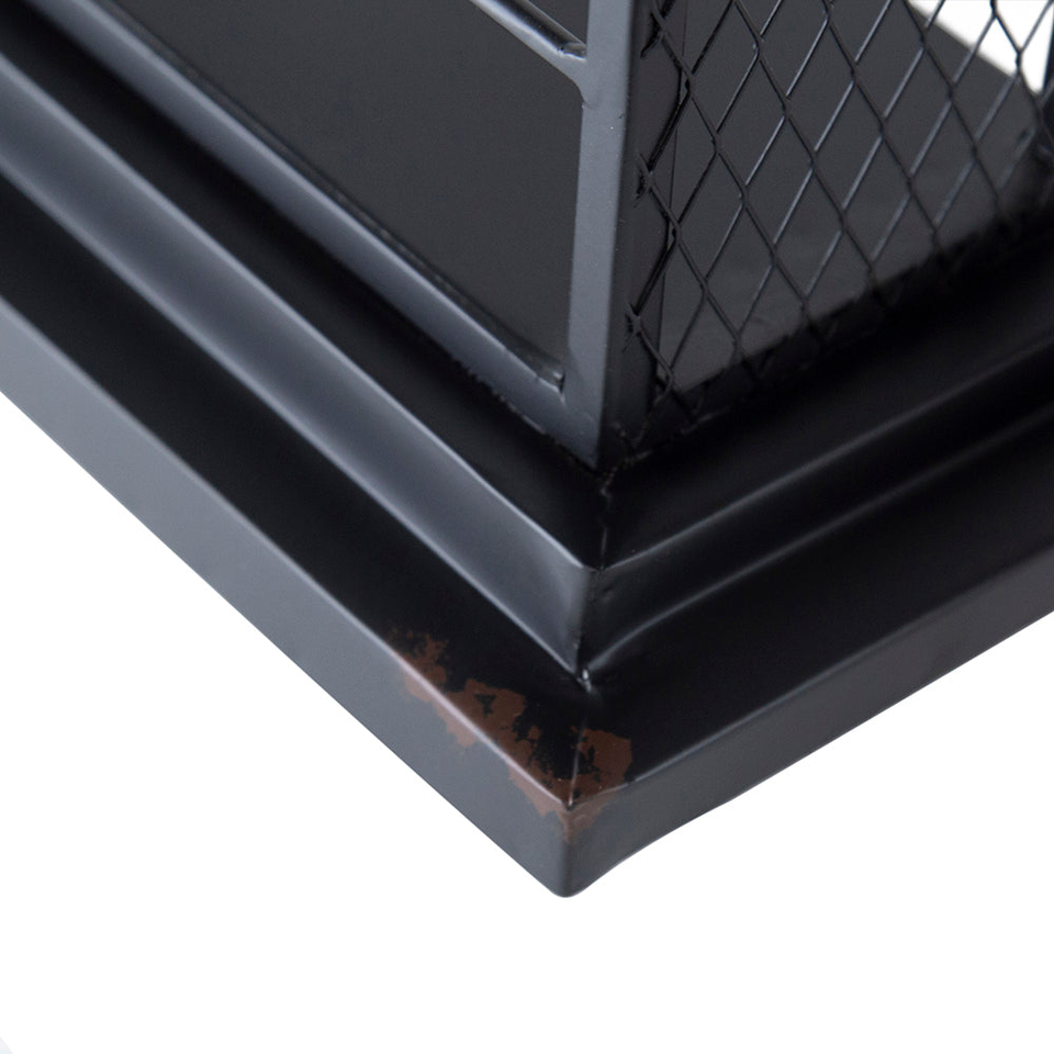 26x5.1x28.3" Black Floating Wine Bar Shelf with Glass Holder and