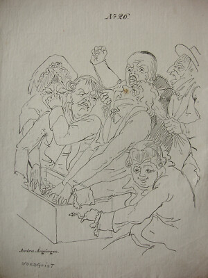 PEHR NORDQVIST `KARIKATUR´ SCHWEDEN, LITHOGRAPHIE, F. C. BOYE VON GENNÄS 1820
