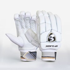 Image of 2024 SG Cricket HP Classic White Batting Gloves rrp £39.99 - Free P&P