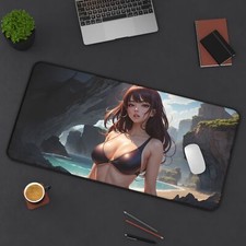Anime Girl XXL Gaming Mousepad PC Gamer Desk Mat Kawaii Mouse Pad Tcg Playmat
