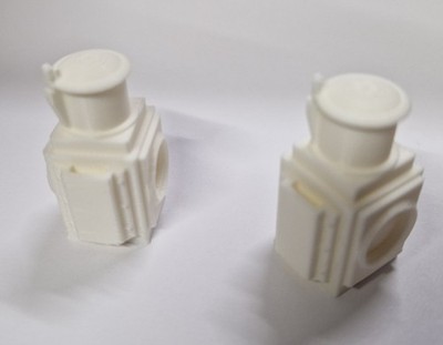 Paar 7 1/4'' Gauge Doppelkopf Kopf & Rückleuchte 3D gedruckt (unlackiert)