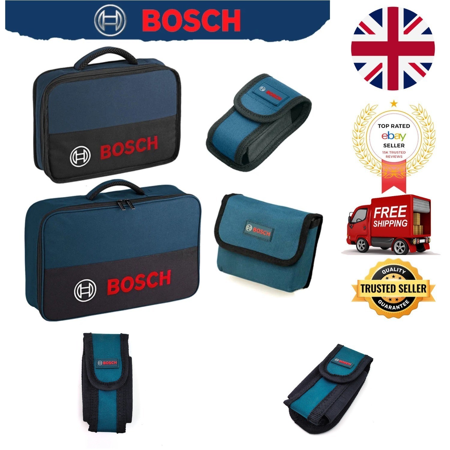 Electrician Kit - Heavy Duty Tool Bag for Maintenance - Sturdy Storage