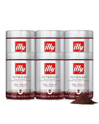 Illy Classico Ground Drip Coffee, Medium Roast, Classic Roast with Notes of Choc