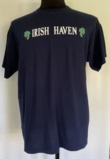 BKLYN 🍀 IRISH IRISH HAVEN BAR BROOKLYN N.Y. DOUBLE SIDED T-SHIRT SIZE XL